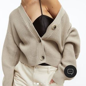 Chunky Rib Knit Cardigan